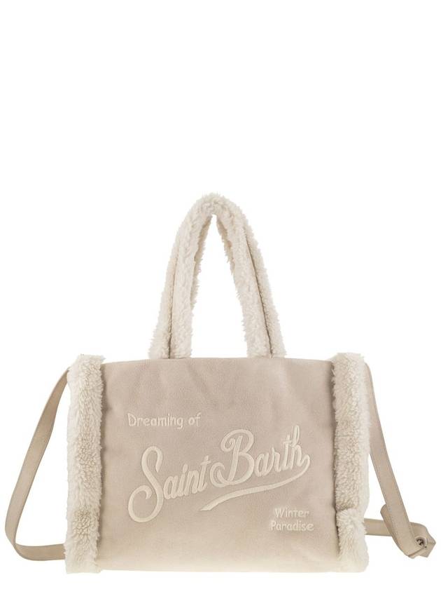 Small soft faux sheepskin bag with Saint Barth logo and shoulder strap - MC 2 SAINT BARTH - BALAAN 1