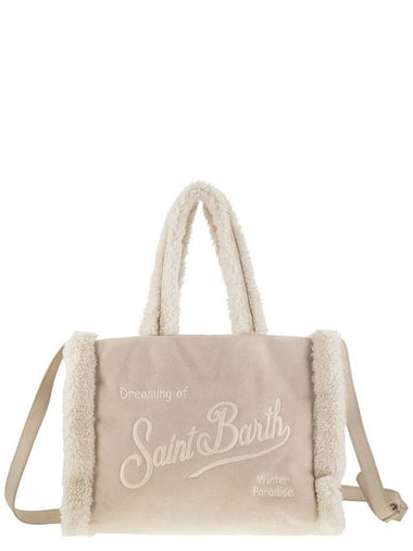 Small soft faux sheepskin bag with Saint Barth logo and shoulder strap - MC 2 SAINT BARTH - BALAAN 1