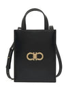 Mini Tote Bag Black - SALVATORE FERRAGAMO - BALAAN 6