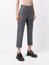 4-Bar Wool Crop Pants Grey - THOM BROWNE - BALAAN 4