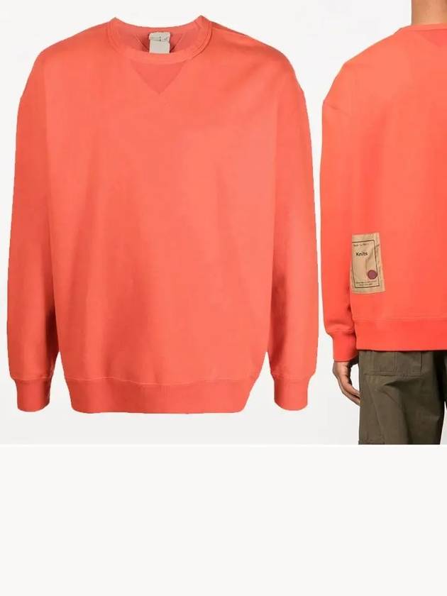 Garment Dyed Cotton Jersey Sweatshirt Orange - TEN C - BALAAN 2