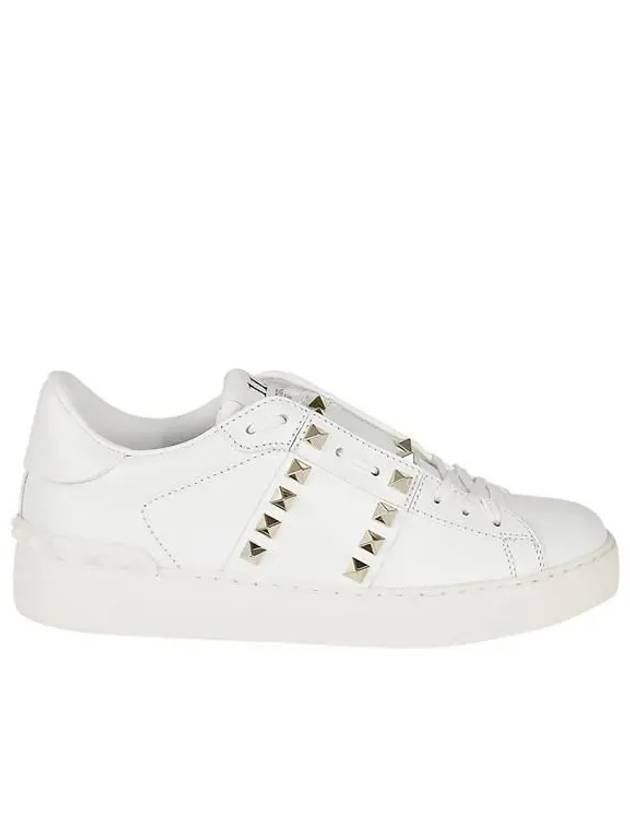 Men's Rockstud Untitled Low Top Sneakers White - VALENTINO - BALAAN 2