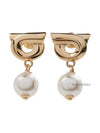 Ferragamo Women s Pearl Gancini Earrings 76 0780 EAR NEWGAN PORO PERLA 0776601 - SALVATORE FERRAGAMO - BALAAN 2