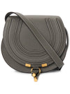 Marcie Saddle Small Grained Leather Cross Bag Grey - CHLOE - BALAAN 2