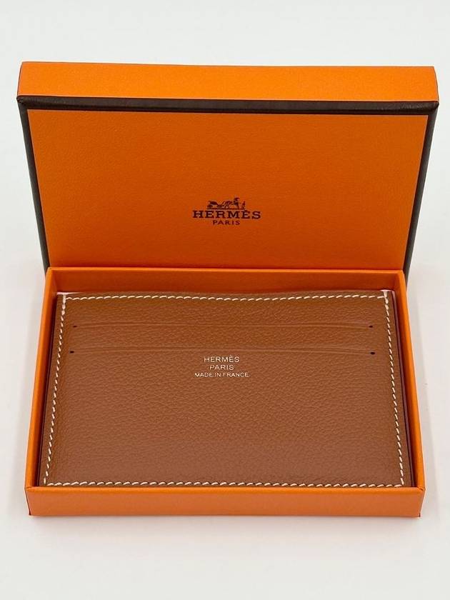 Citizen Twill Card Wallet Brown - HERMES - BALAAN 3