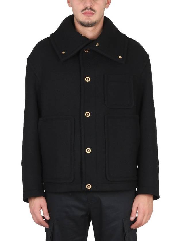 Medusa Wool Blouson Jacket Black - VERSACE - BALAAN 2