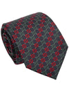 Interlocking G Silk Tie Navy - GUCCI - BALAAN.