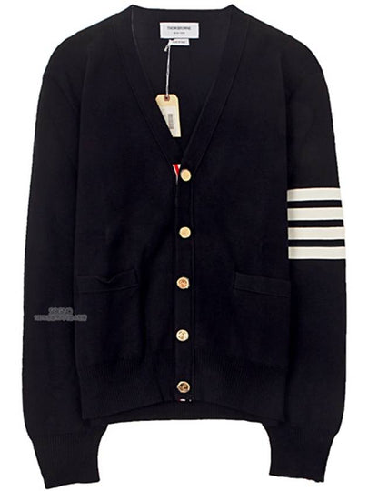 Milano Stitch 4 Bar Cardigan Navy - THOM BROWNE - BALAAN 2