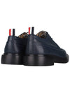 Pebbled Leather Derby Navy - THOM BROWNE - BALAAN 6