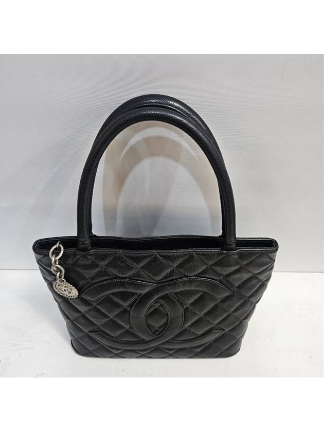 Caviar Coin Silver Tote Bag - CHANEL - BALAAN 4