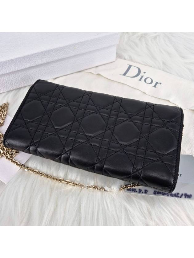 Miss Cannage Mini Chain Cross Bag Black - DIOR - BALAAN 3