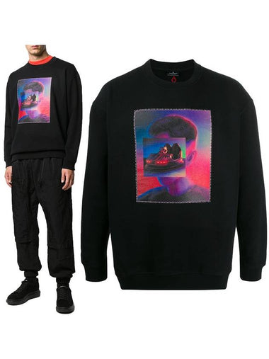 Print crew neck sweatshirt CMBA049F 19506023 1088 - MARCELO BURLON - BALAAN 1