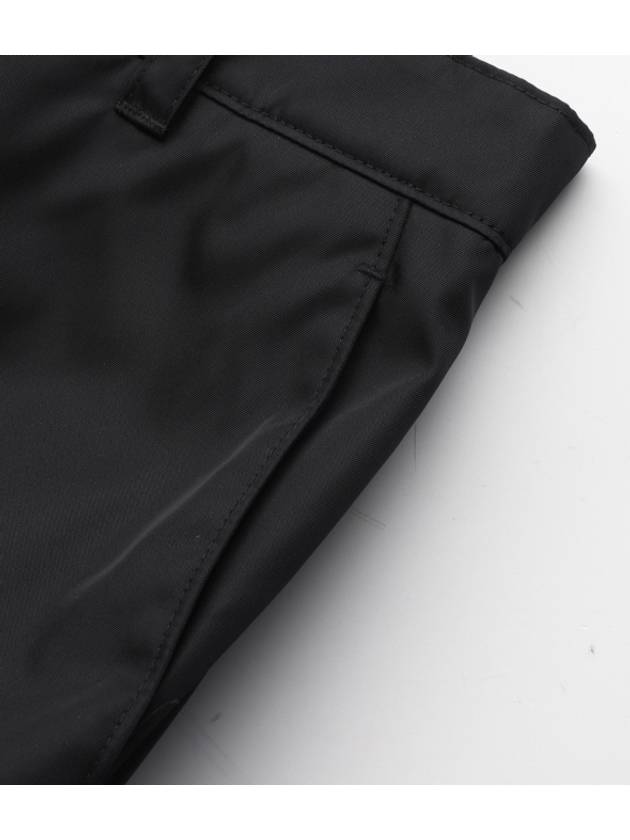 Re-Nylon Buckle Strap Pocket Track Pants Black - PRADA - BALAAN 5