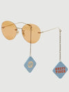 Sunglasses GG1149S 007 Chain Decoration Round - GUCCI - BALAAN 4