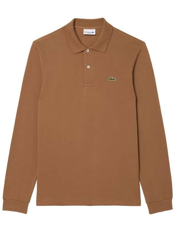 Men's Classic Polo Shirt Brown - LACOSTE - BALAAN 1