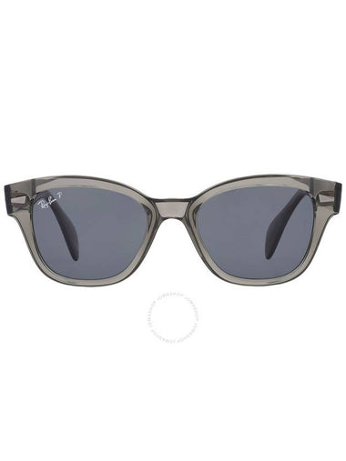 Ray Ban Polarized Dark Blue Square Unisex Sunglasses RB0880S 66353R 49 - RAY-BAN - BALAAN 1