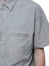 Men s SSHS LG seersucker string half shirt light gray - CHANCE'S NOI - BALAAN 10