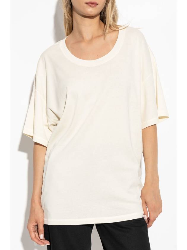 Lemaire Cotton T-Shirt, Women's, Cream - LEMAIRE - BALAAN 3