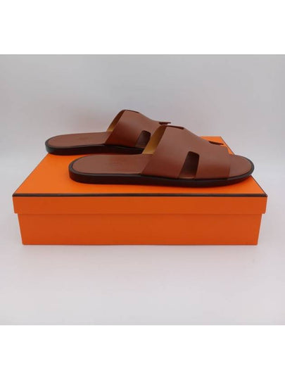 Izmir Leather Slippers Gold - HERMES - BALAAN 2