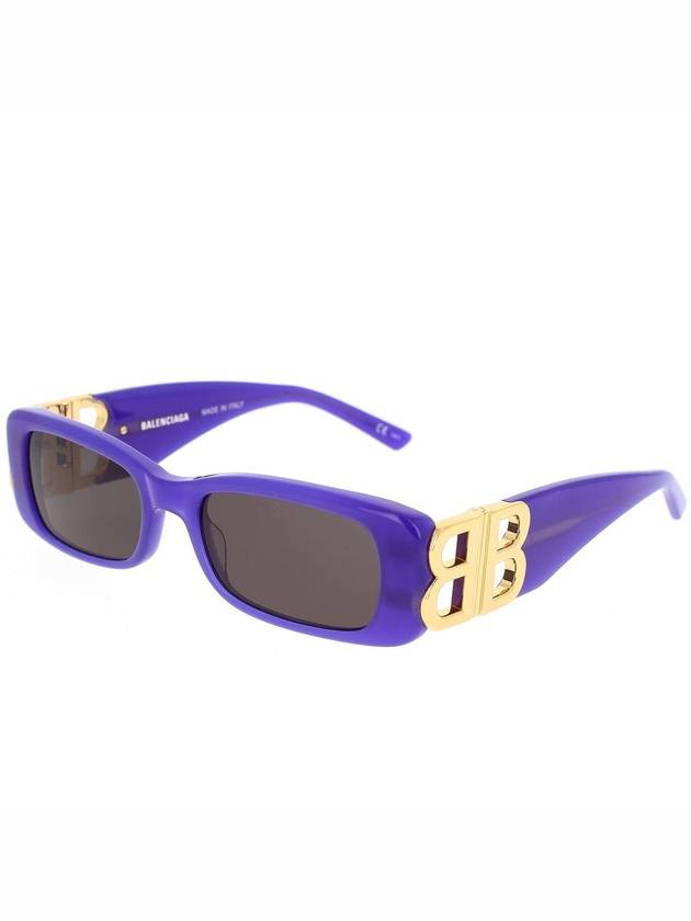 Eyewear BB0096S 004 Dynasty Rectangle Sunglasses Purple - BALENCIAGA - BALAAN 3