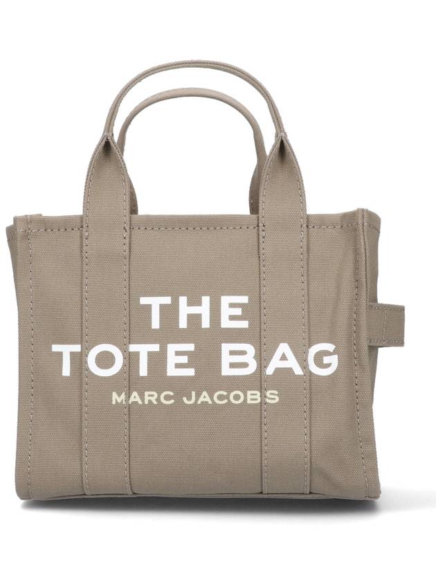 Logo Small Canvas Tote Bag Khaki - MARC JACOBS - BALAAN 2