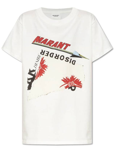 Marant Etoile T-shirt 'Zoeline', Women's, White - ISABEL MARANT - BALAAN 1