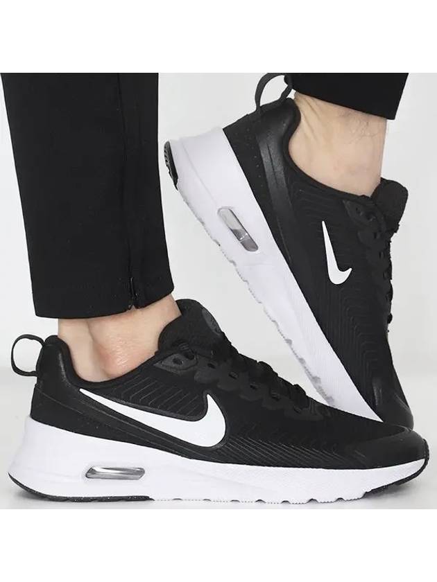 Air Max Nuaxis Low Top Sneakers White Black - NIKE - BALAAN 2