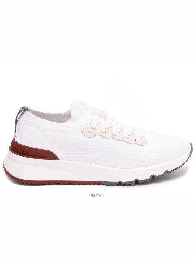 Knit Running Sneakers White - BRUNELLO CUCINELLI - BALAAN 2