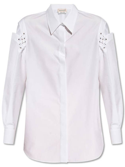 Blouse Shirt 790908 QAAAD 9000 OPTICAL WHITE - ALEXANDER MCQUEEN - BALAAN 2