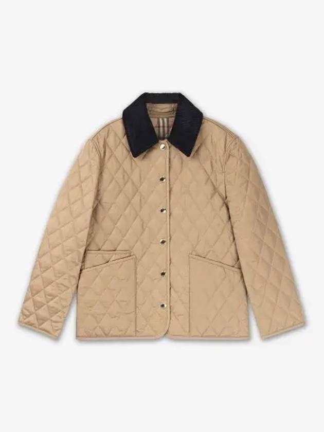 Quilted Jacket Brown - BURBERRY - BALAAN 2