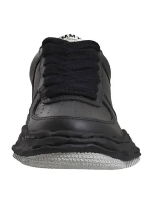 WAYNE Leather Low Sneakers A07FW702 BLK - MIHARA YASUHIRO - BALAAN 2