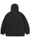 Mugung Stitch Recycled Hoodie Windbreaker Black - ULKIN - BALAAN 4