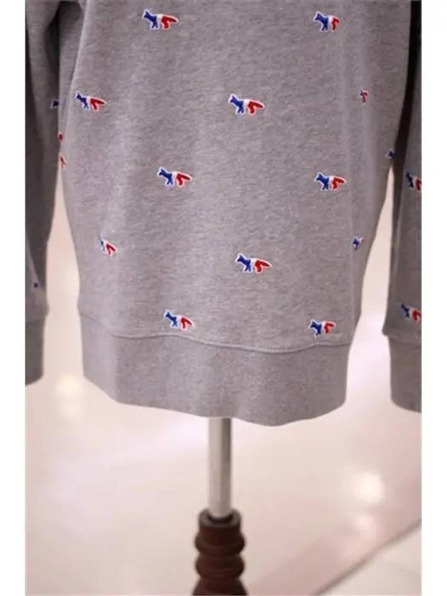 FOX embroidered sweatshirt GRAY - MAISON KITSUNE - BALAAN 3