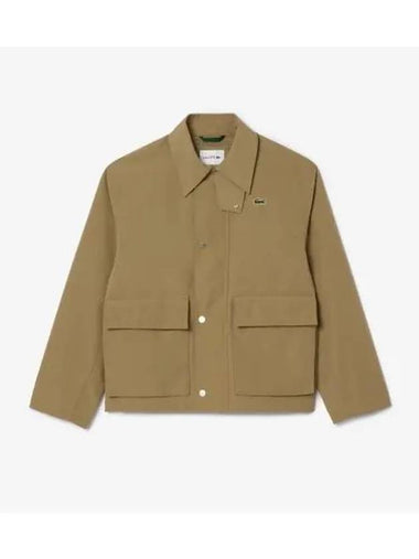 Men s Shirt Collar Outer Beige - LACOSTE - BALAAN 1