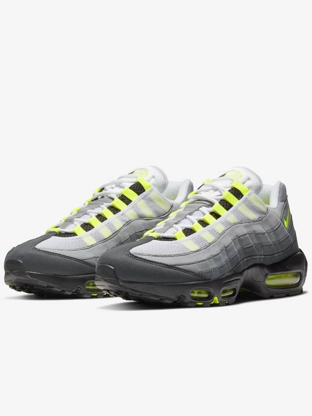 Air Max 95 OG Bolt Low Top Sneakers Neon Yellow Black - NIKE - BALAAN 3