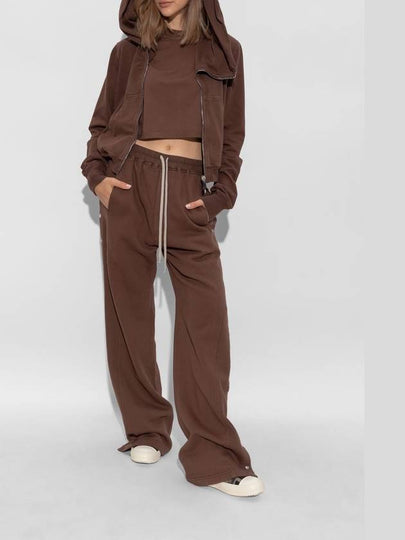 Rick Owens DRKSHDW Top 'Cropped Small Level T', Women's, Brown - RICK OWENS - BALAAN 2