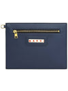 Colorblock Jacquard Tote Bag Navy - MARNI - BALAAN 10