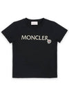 Kids Infant Embroidered Logo Short Sleeve Black 8C00006 83907 999 8 10A - MONCLER - BALAAN 2