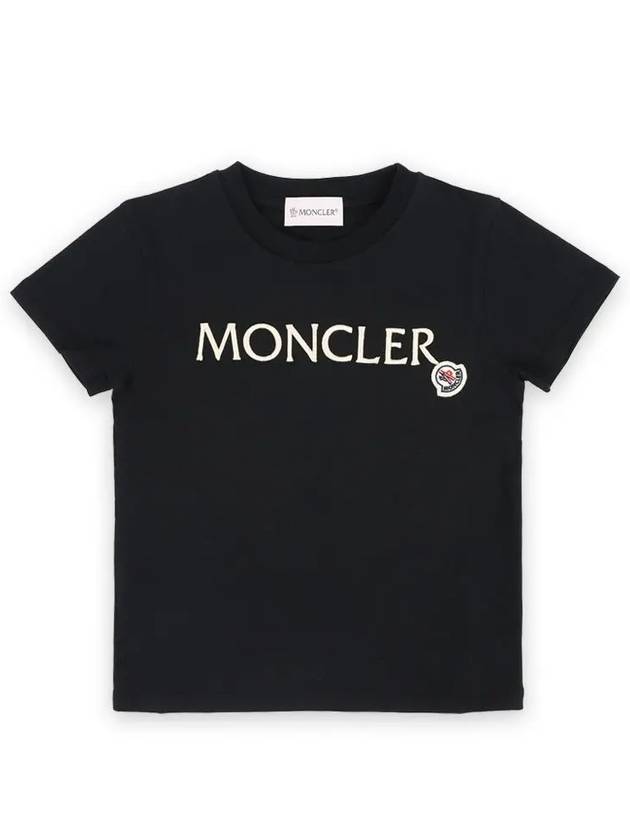 Kids Infant Embroidered Logo Short Sleeve Black 8C00006 83907 999 - MONCLER - BALAAN 1