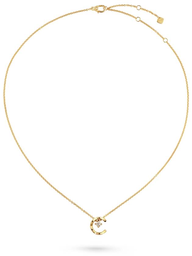 18K Coco Crush Diamond Necklace Yellow Gold - CHANEL - BALAAN 5