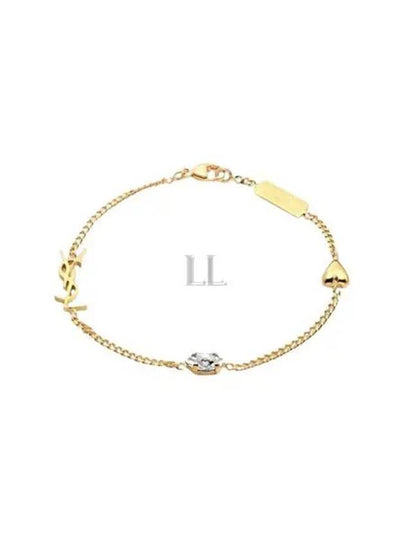 Opyum Heart Chain Bracelet Gold - SAINT LAURENT - BALAAN 2