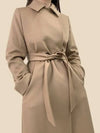 Bcollag Style Wool Single Coat Beige - MAX MARA - BALAAN 2