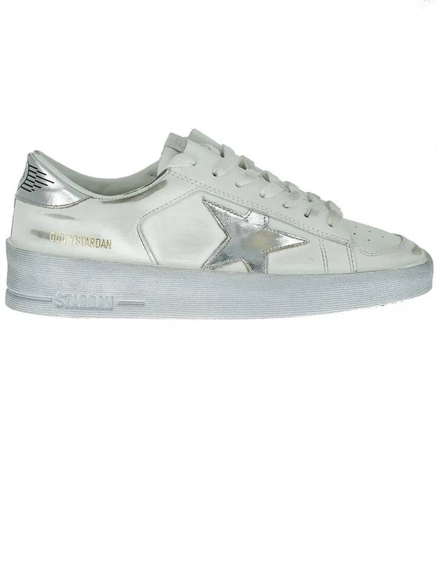 Stardan Silver Tab Low Top Sneakers White - GOLDEN GOOSE - BALAAN 2