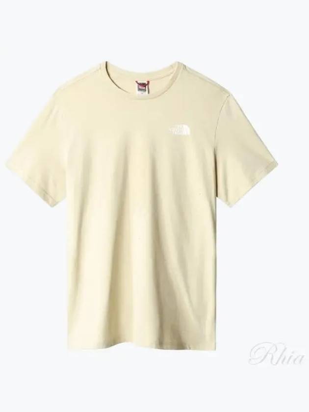 Men's Classic Cotton Short Sleeve T-Shirt Beige - THE NORTH FACE - BALAAN 2