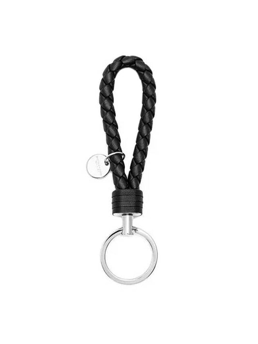 Intrecciato Leather Key Holder Tourmaline - BOTTEGA VENETA - BALAAN 1