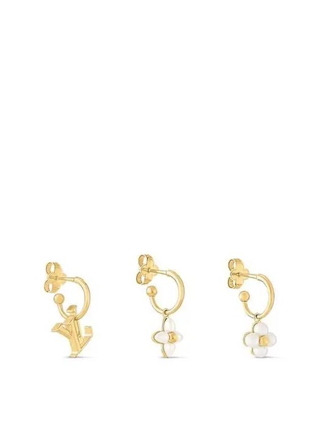 LV Floragram Earrings Gold - LOUIS VUITTON - BALAAN 3