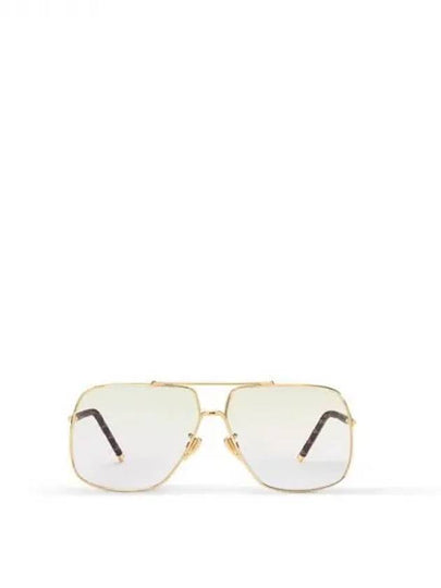 LV First Squared Pilot Sunglasses Gold - LOUIS VUITTON - BALAAN 2