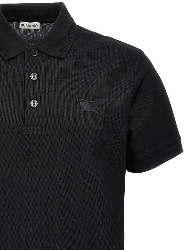 Burberry Logo Embroidery Polo Shirt - BURBERRY - BALAAN 3