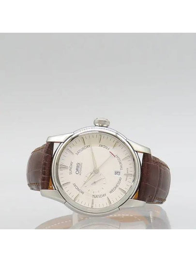 01 745 7666 4051 White Dial ARTELIER Small Second Leather Band 44MM Automatic Men s Watch - ORIS - BALAAN 2