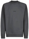 Brushed Emerize Diagonal Fleece Sweatshirt Gray - CP COMPANY - BALAAN.